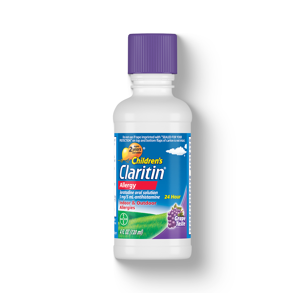 bottle of Children’s Claritin® Syrup 24-Hour