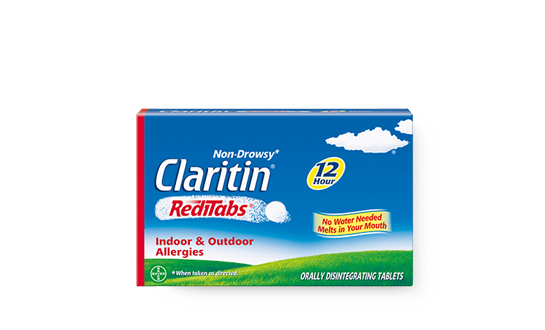 A box of Claritin 12 hour reditabs