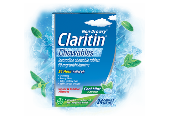 Claritin® Cool Mint Chewables 24-Hour