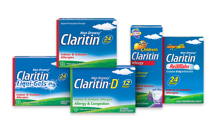 Samples and coupons - Collection of Claritin packages